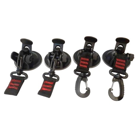 SET DE 4 GANCHOS CON VENTOSA 