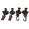 SET DE 4 GANCHOS CON VENTOSA 